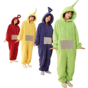 Costume de cosplay unisexe pour adultes, personnage Teletubbies, robot LED, coton, trench, bandeau en cuir, chemise à motif de personnage, robes - Product Image 2