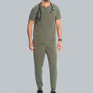 Infirmière médicale chirurgicale gommages uniforme Logo personnalisé gommages médicaux uniforme ensemble pour hommes - Product Image 1