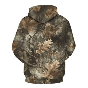 Sudadera con Capucha Extra Grande de Camuflaje para Hombre, Diseño Estampado de Jungla, Hombros Caídos, Manga Larga, Transpirable - Product Image 2