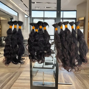 El cabello humano Remy indio virgen más Popular 100% sin procesar, venta al por mayor, ondas naturales sueltas, ondas profundas, estilos de rizos italianos - Product Image 1