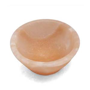 Cuenco de sal mineral del Himalaya Presentación de comida elegante Servicio gourmet y exhibición de mesa Artesanías naturales hechas a mano - Product Image 3