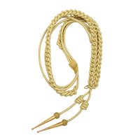 Aiguillettes de Nailon Dorado Personalizadas de Primera Calidad, Antideslizantes, para Uniformes, Uso en las Cuatro Estaciones, Estilo Moderno, OEM/ODM