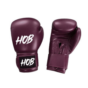 Guantes de Boxeo Negros de Alta Calidad con Logotipo Personalizado, Cuero Vacuno Genuino, Cierre de Gancho y Bucle Antideslizante, Guantes de Entrenamiento - Product Image 5