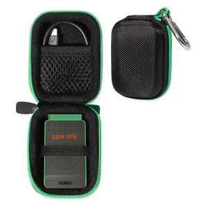 Étui GPS pour capteurs intelligents Arccos Caddie et Arccos Link (<span class=keywords><strong>noir</strong></span> avec fermeture éclair verte) - Étui uniquement - Product Image 1