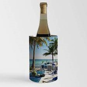 ตู้แช่ไวน์โลหะเคลือบผงสีดำขวดเดียวตู้แช่ไวน์ทรงรีสำหรับตกแต่ง - Product Image 4