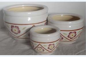 [Leo Nguyen Le] - Vente en gros de décorations de jardin, petits pots de fleurs en céramique émaillée pour l'intérieur/l'extérieur, en provenance du Vietnam - Product Image 2