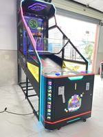 Machine de jeu d'arcade d'intérieur à monnayeur, machine de basket-ball sportive avec écran, jeux de tir au basket pour divertissement