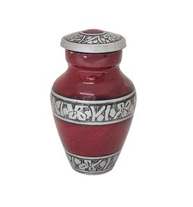 Engraved <b>Keepsake</b> Urn Aluminum Stone Finished Grey <b>Keepsake</b> Metal Adult <b>Ashes</b> Urn Exporters India - Product Image 5