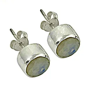 Boucles d'oreilles tendance en argent 925 avec pierre de lune et émeraude taille poire, or 14K et 18K, forme goutte d'eau, pour un usage quotidien féminin - Product Image 3