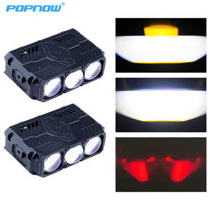 Phares LED à haute puissance 220W 45000LM CSP3570 Evil Eye, feux de calandre pour Ford F150 Truck 4x4 Offroad, film bleu - Product Image 1