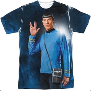 Star Trek Spock Live a sublimazione stampa in poliestere per adulti <span class=keywords><strong>T</strong></span>-<span class=keywords><strong>Shirt</strong></span> da palestra <span class=keywords><strong>T</strong></span>-<span class=keywords><strong>Shirt</strong></span> che vende la migliore qualità del cotone 100% - Product Image 2