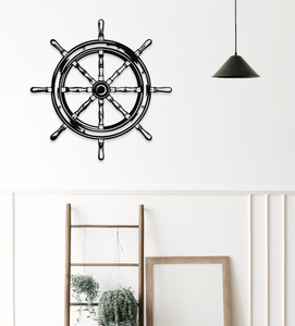 Handmade Creations <b>Ship</b> <b>Wheel</b> Metal Decor, <b>Ships</b> <b>Wheel</b>, Steering <b>Wheel</b>, Nautical, Nautical Decor, Beach Art Handmade Decor - Product Image 1