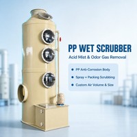 Désulfuration industrielle Pp Acid Mist Spray Fgd Absorbeur Épurateur Tour de pulvérisation pour la purification de gaz acide-base Gaz irritant