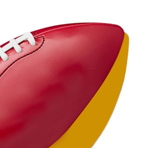 Ballon de football américain de taille officielle en cuir avec logo imprimé personnalisé 2025 prix de gros bon marché - Product Image 3