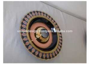 Unique Farida Hookah Luxury Tray Supply Art Design Latón borde floral bandejas únicas para cachimba - Product Image 6