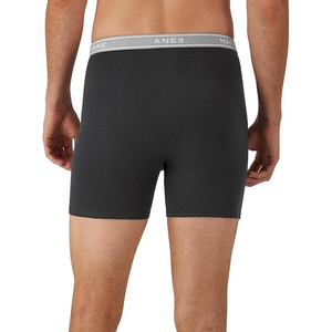 Calzoncillos Bóxer de Tiro Medio para Hombre, Frescos y Transpirables, de Algodón que Absorbe la Humedad, con Logotipo 3D, Sin Arrugas, Lavables a Máquina - Product Image 3