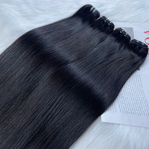 Extensiones de cabello humano vietnamita 100% de trama de lujo con precio de fábrica trama color natural hueso trama recta cabello - Product Image 2