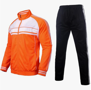 Ensemble de survêtement deux pièces personnalisé pour hommes et unisexe, avec fermeture éclair, idéal pour l'entraînement et le jogging – Fournisseur en gros - Product Image 4
