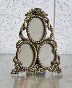 Beautiful Floral Engraved <b>Black</b> 3 in 1 <b>Photo</b> <b>Frame</b> Decorative Picture Holder for Tabletop Home Office Gift Memories - Product Image 4