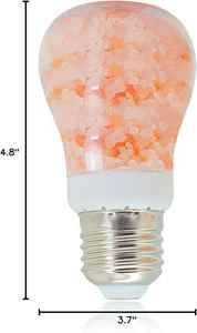 Himalayan Pink Salt LED Table Lamp Luxury Style Shade E26/E14 Oval Shape Glass <b>Plastic</b> Natural <b>Crafts</b> Pakistan B22 Bulb AC Power - Product Image 2
