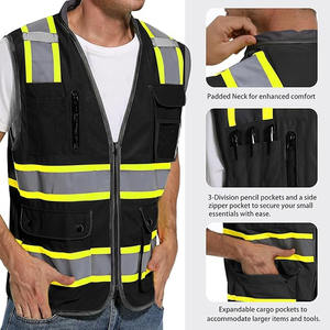 Gilet haute visibilité gilet de sécurité réfléchissant personnaliser approvisionnement direct d'usine Logo imprimer haute visibilité vêtements d'hiver gilet de sécurité à vendre - Product Image 3