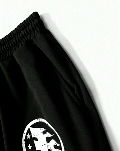 Custom 2025 <b>Men's</b> <b>Trousers</b> Lightweight Organic Flare Sweatpants 3D Screen Printing Casual Drawstring Plus Size Custom Stacked - Product Image 6