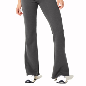 Nouveau pantalon évasé pour femme en toile de haute qualité, décontracté d'été, pour le sport, le jogging et le yoga, respirant avec cordon de serrage - Product Image 5
