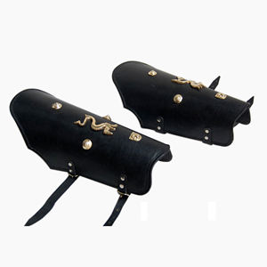 Fabricant et fournisseur indien d'armure de protège-jambes médiévale en cuir accessoires décoratifs d'armure médiévale - Product Image 4