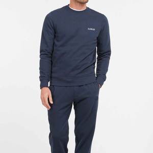 100% coton polaire haute qualité coupe régulière OEM sweat 2026/Logo personnalisé col rond coupe régulière tissu épais hommes sweat - Product Image 3