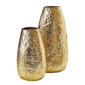 Florero de Metal decorativo martillado dorado moderno para el interior y el exterior del Hogar y el piso y la Mesa decorar florero de gran venta - Product Image 1