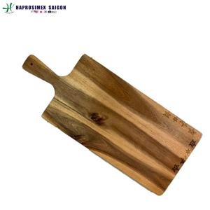 Natural Acacia Bamboo <b>Wood</b> Cutting Board Eco-Friendly Square Kitchenware <b>Accessory</b> Charcuterie <b>Kitchen</b> Room Decor Chopping Block - Product Image 3