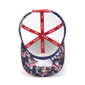 Venta al por mayor de gorra de béisbol personalizada unisex Oxford 6 paneles digital impreso transpirable impermeable 100% algodón adulto para deportes al aire libre - Product Image 3