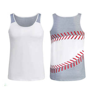 Débardeurs imprimés par sublimation chemises sans manches été printemps 2025 décontracté vêtements doux tendance tenues de mode débardeur pour hommes - Product Image 3