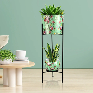 Recién llegado, suministros de jardín decorativos para sala de estar de Hotel, macetas para interior del hogar, plantas con soporte de Metal personalizable - Product Image 2