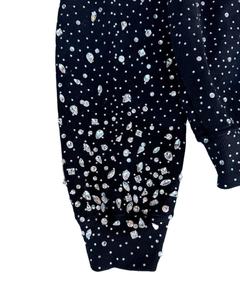 Sweat à capuche pour homme avec fermeture éclair et strass, entièrement orné de cristaux, streetwear, sweat à capuche oversize, fournisseur de mode, États-Unis - Product Image 5
