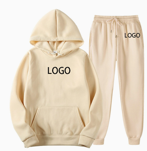 Conjunto de chándal de ropa deportiva de lana personalizada de alta calidad para hombre, conjuntos de hombre de talla grande con sublimación, conjunto de Jogger con capucha de invierno - Product Image 1