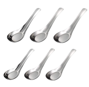 Cuchara de sopa de acero con espejo Utensilios de cocina para el hogar Vajilla Cuchara de sopa Premium Acero con espejo Uso diario - Product Image 1