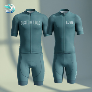 Road Bike Cycling Wear Aero Race Fit Professional Sublimation Suit Breathable Comfortable Seamless Soft Men Cycling Jersey Set
