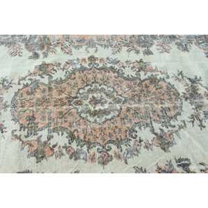 Tapis de 6,46 x 10,6 pieds, grand tapis turc, tapis à carreaux gris - Product Image 4