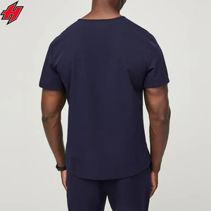 Uniformes hospitalarios transpirables más vendidos, uniformes médicos con cremallera para hombres y mujeres, conjunto de uniforme de Enfermería de manga corta con logotipo personalizado - Product Image 6