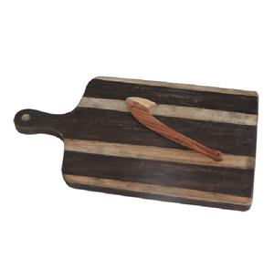 Planche à découper en bois écologique, planche à découper en bois rectangulaire durable, réutilisable et facile à nettoyer, lave-vaisselle - Product Image 5