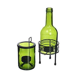 Glass <b>Tea</b> Light Votive Holder With Wrought Iron <b>Stand</b> - Product Image 4