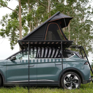 Tente de toit rigide pour voiture, étanche, <span class=keywords><strong>camping</strong></span>, charnière en aluminium, RTT noir, 4x4, <span class=keywords><strong>camping</strong></span>-<span class=keywords><strong>car</strong></span>, extérieur - Product Image 4