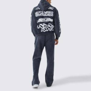 Vente en gros OEM pullover grande taille vêtements de détente ensembles de survêtements hommes ensemble de jogging respirant pour garçons entraînement fitness - Product Image 3