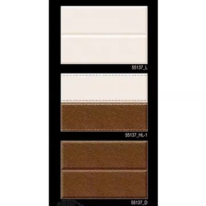 Diseño de resaltador lineal marrón claro oscuro 300x450mm baldosas de cerámica de porcelana esmaltada brillante moderna para paredes y suelos interiores - Product Image 5