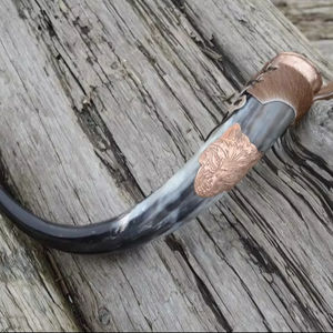 Auténtica taza de cuerno hecha a mano, taza natural rústica ecológica, vajilla duradera perfecta para café, té, whisky, necesidades de regalo - Product Image 1