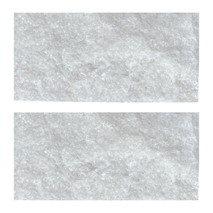 Carreaux muraux de style moderne en marbre blanc cristal de haute qualité pierre brute de petite taille panneaux extérieurs imperméables accents muraux - Product Image 4