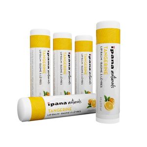 Bálsamo Labial Personalizado OEM con Etiqueta Privada, Bálsamo Labial Natural de Mandarina con Vitamina E, Producto de Belleza y Cuidado Personal, Paquete de 5 - Product Image 1