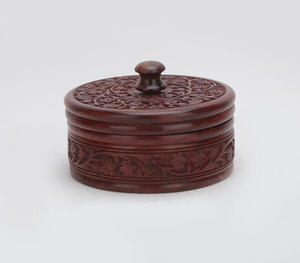 ไม้แกะสลักรอบกล่องสำหรับการจัดเก็บผู้ผลิตผู้ค้าส่ง - Product Image 1