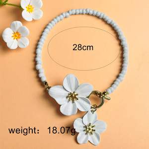 Chaîne de <span class=keywords><strong>cheville</strong></span> dorée à motif floral pour femme, style bohème, avec fermoir OT, cadeau pour femme, fille, cadeau d'été pour la plage - Product Image 2